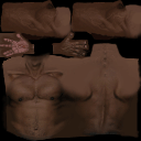 torso8bit texture from player.txd (256x256 XRGB32)
